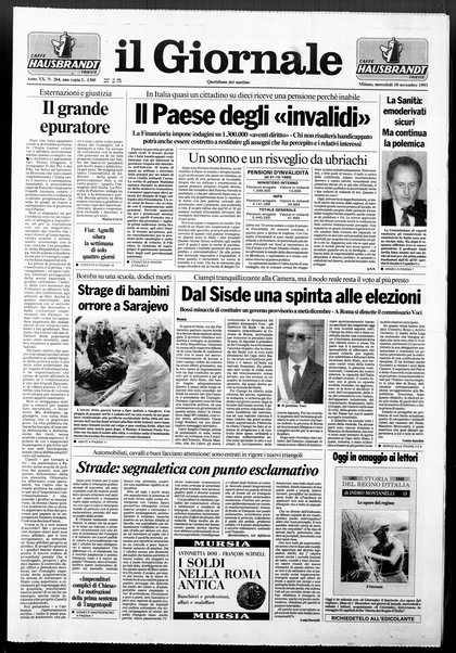 Il giornale : quotidiano del mattino